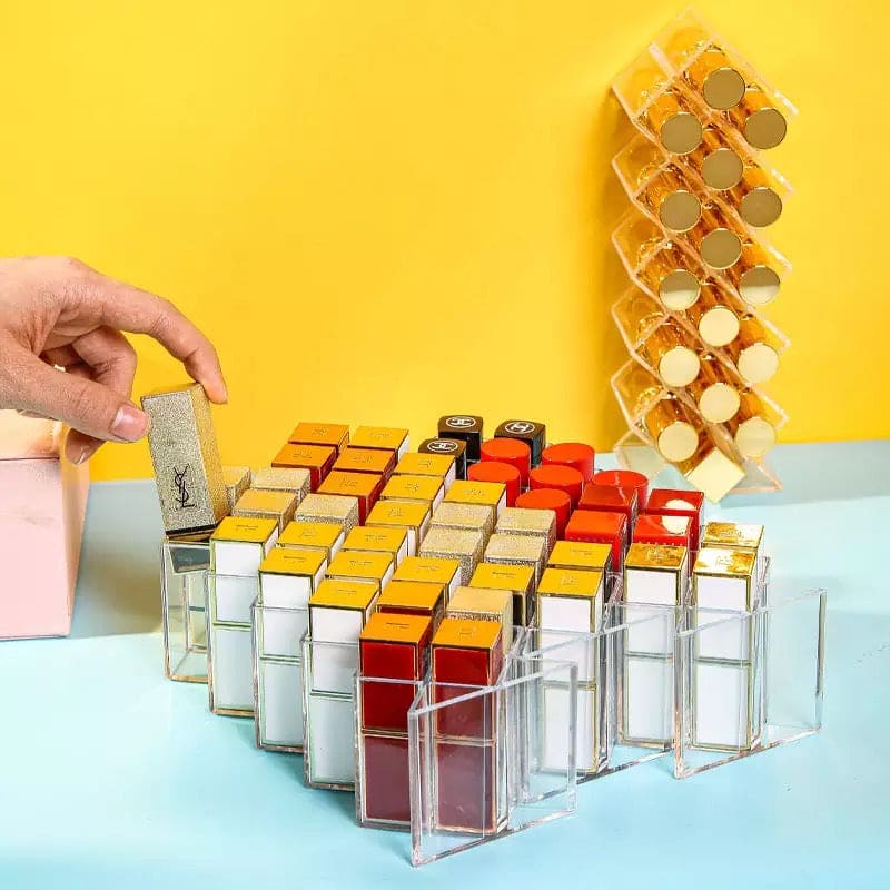16 Grids Transparent Lipstick Holder, Acrylic Lipstick Organizer, Lipstick Nail Polish Desktop Storage Rack, Lipstick Holder Display Stand 16 Grids Transparent Lipstick Holder, Acrylic Lipstick Organizer, Lipstick Nail Polish Desktop Storage Rack, Lipstick Holder Display Stand